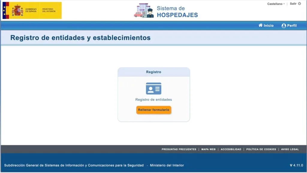 Registro delle entità e degli stabilimenti