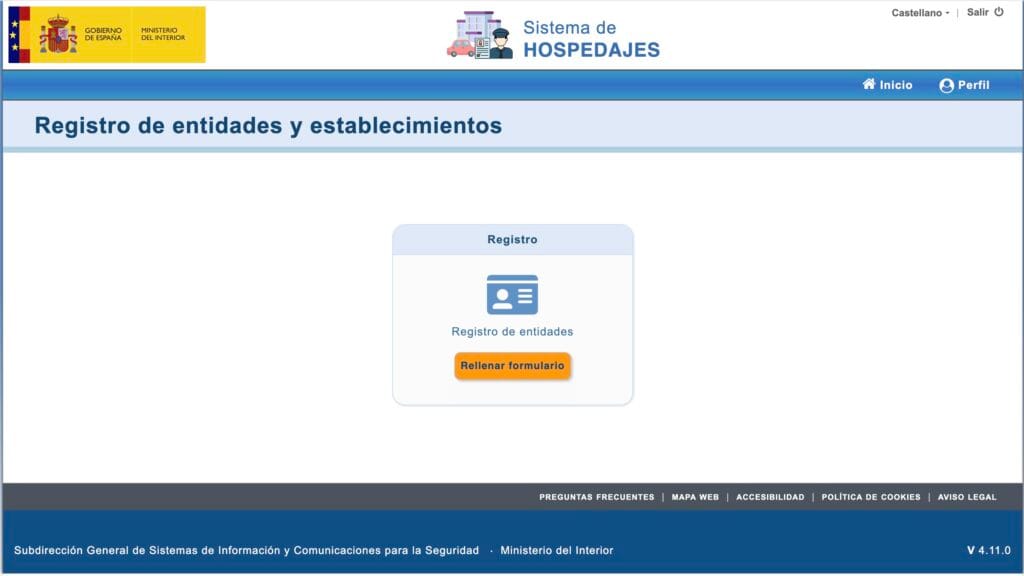 GUÍA: ¿CÓMO REGISTRARSE EN SES HOSPEDAJES Y AUTOMATIZAR EL ENVÍO DEL PARTE CON REGISTRO PARTE VIAJEROS? 2 Registro de entidades y establecimientos
