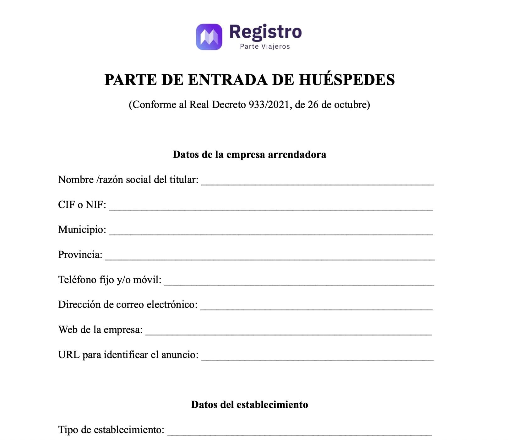Modelo PDF: Parte de Entrada de Huéspedes 2025: Guía Actualizada SES HOSPEDAJES. 🧾 Modelo PDF: Parte de Entrada de Huéspedes 2025: Guía Actualizada SES HOSPEDAJES. 🧾