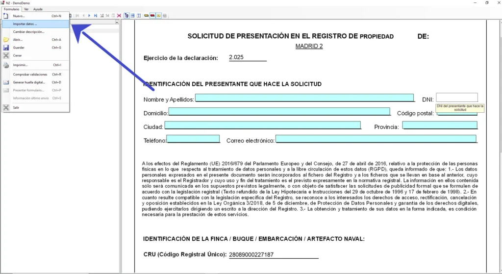 Cómo Rellenar los Datos para el Registro NRUA de Febrero