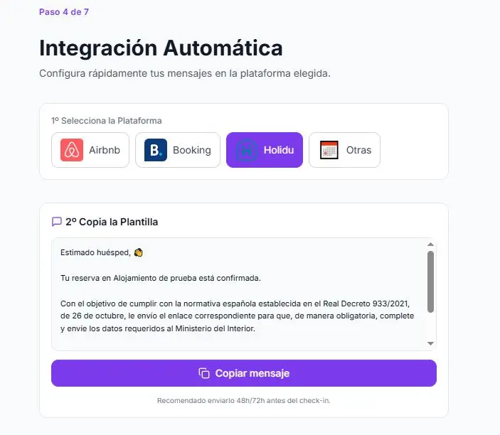 Cómo automatizar el Registro de Viajeros con Holidu Cómo automatizar el Registro de Viajeros con Holidu