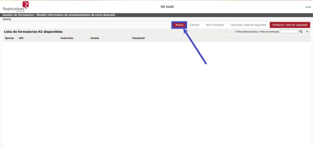 Aplicación Web NRUA N2 Multi para Mac y otros sistemas operativos 