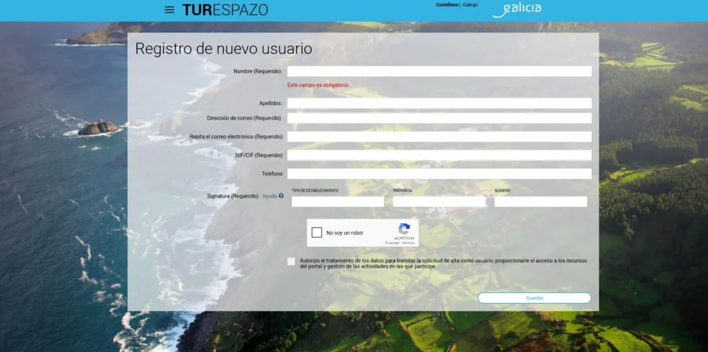 Galicia: TURESPAZO Guide for the registration of tourist accommodations Galicia: TURESPAZO Guide for the registration of tourist accommodations