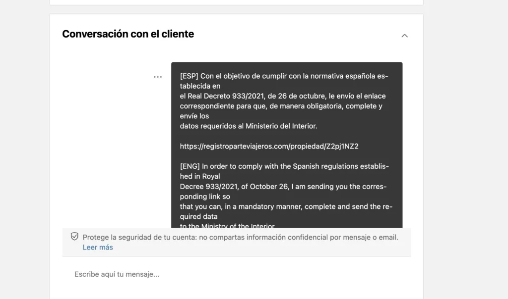 Para que serve a secção de correio?